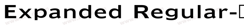 Expanded Regular字体转换